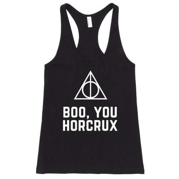 Boo You Horcrux Women's Flowy Racerback Tank Top